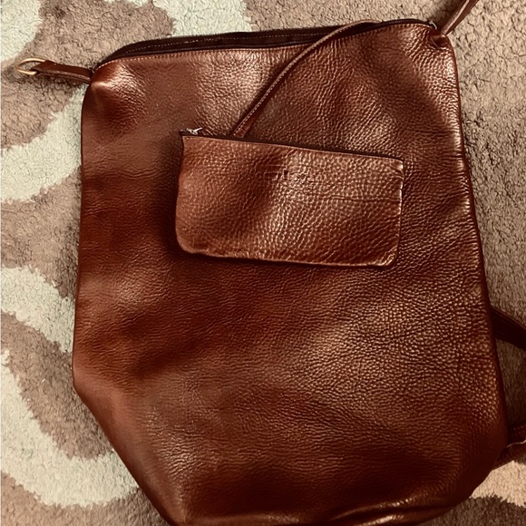 Vintage Brown Leather Hobo Bag - Picture 2 of 11